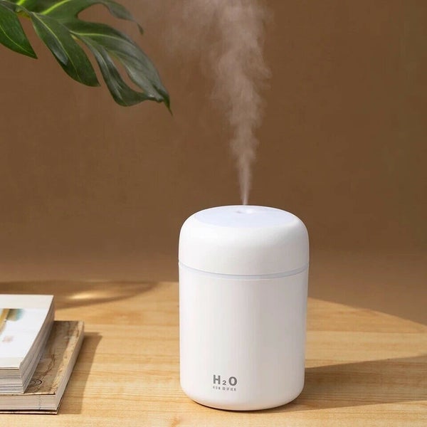 Portable H2O Ultrasonic Air Humidifier with Romantic Light Carousel 6
