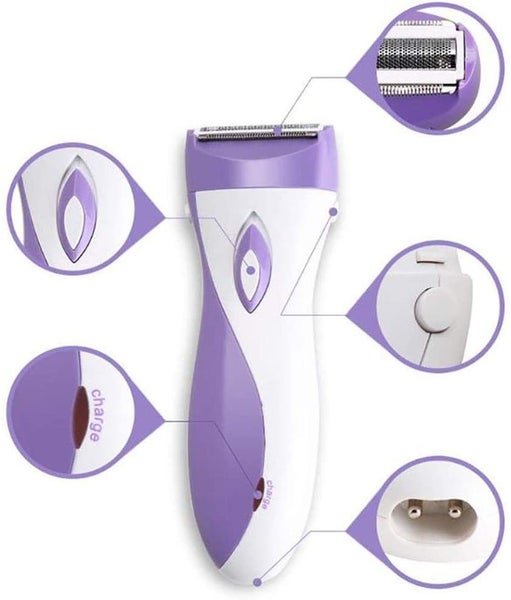 Cordless Epilator Hair Remover Lady Shaver Leg Underarm Hair Trimmer Recharge... Carousel 2