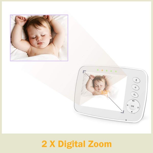 Baby Monitor, 2-Way Talk 3.2 Inch Digital Wireless Newborn Monitor Carousel 2
