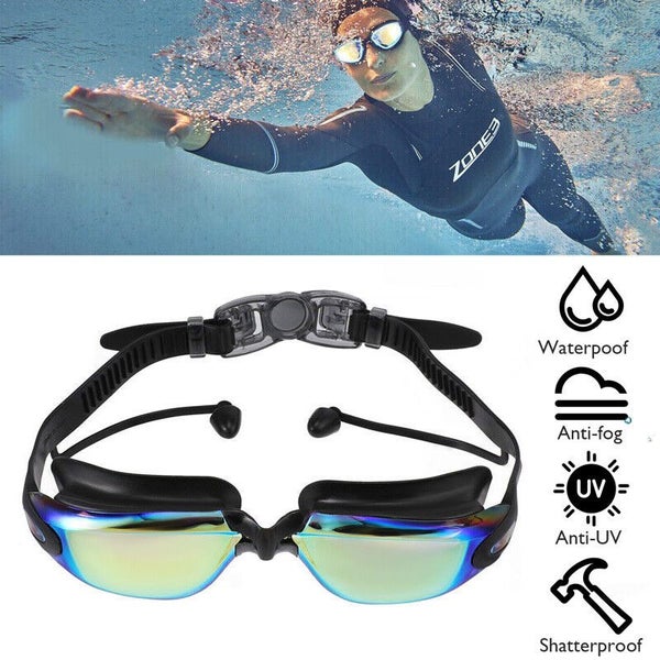 Adult Swim Goggles HD Clear Vision Anti-Fog Anti UV Protection Swimming Glasses Carousel 2