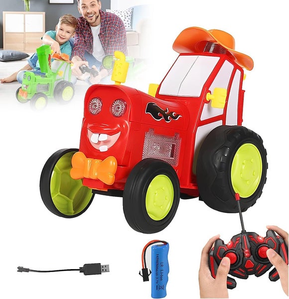 DESAFIONA Crazy Jumping Car Remote Control RC Cars Stunt Toy 360o Rotating Re... Carousel 2