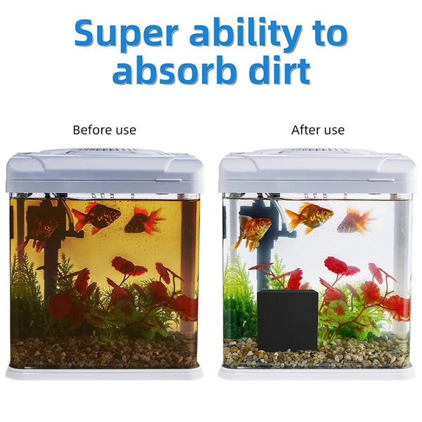 Eco-Aquarium Water Purifier Cube Water Clean Filter Activated Carbon Tool Block Carousel 9