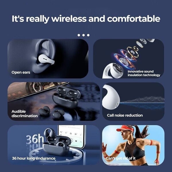 TWS Bluetooth 5.3 Earphones Earring Wireless Headphone With Microphone Carousel 7