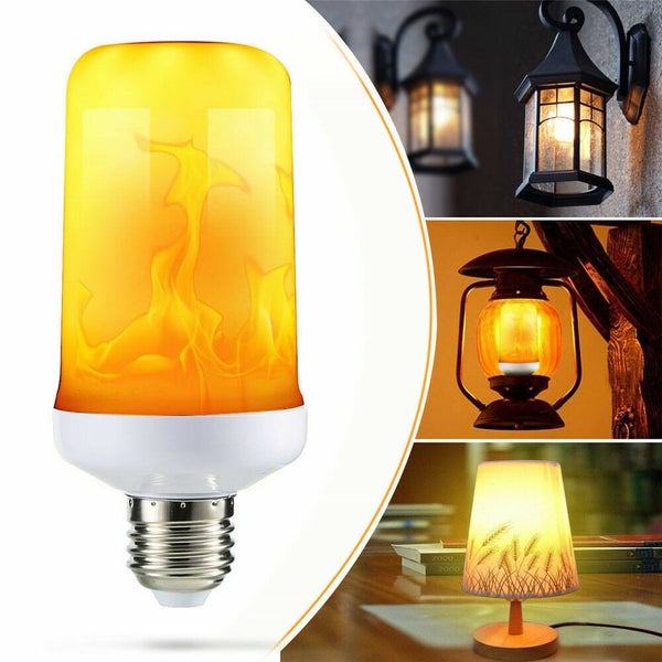 LED Flame Effect Light Bulb 4 Modes Flame Lights Bulbs E27 Base Fire Light Bulbs Carousel 2