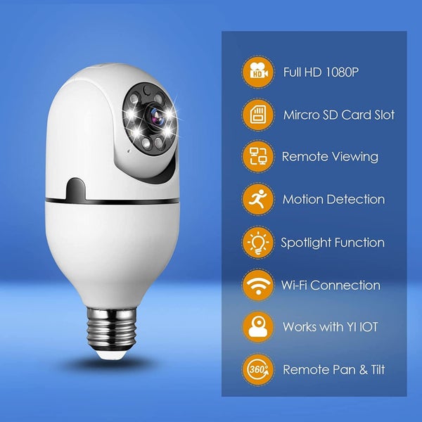 Mini Wireless WiFi Light Bulb Camera Security Camera Carousel 2