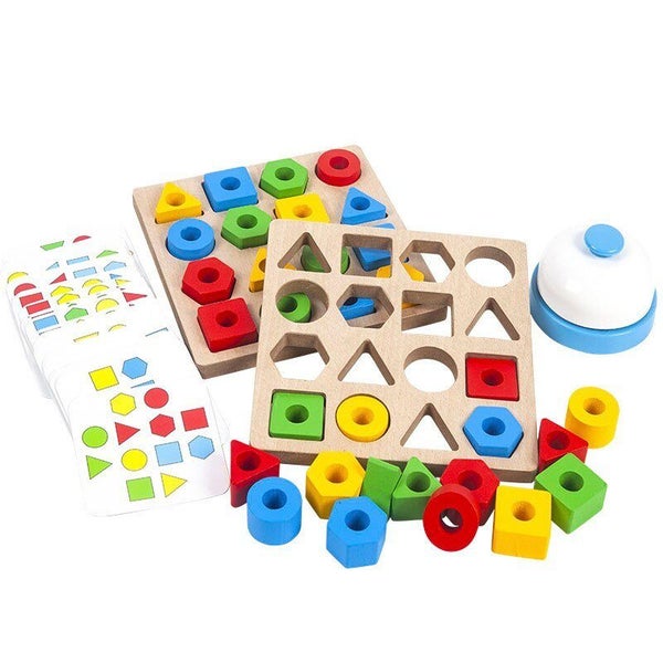 Shape Color Geometric Matching Game Kids Color Sensory Educational Toy Carousel 2