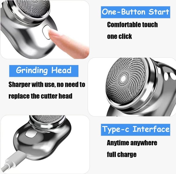 Portable Electric Shaver Beard Trimmer Shaving Blade For Men Razor Carousel 2