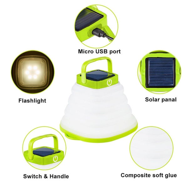 DESAFIONA Solar-Powered Collapsible Travel Light Carousel 9