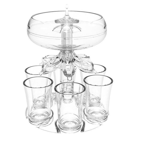 DESAFIONA 6 Shot Glass Dispenser and Holder Carousel 1