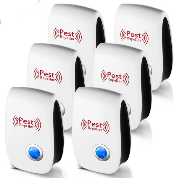 6 Packs Pest Repeller Ultrasonic Electronic Mouse Rat Mosquito Insect Rodent ... Carousel 1