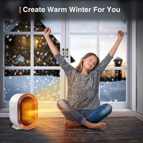 Portable Electric Space Heater with Thermostat for Indoor Carousel 7