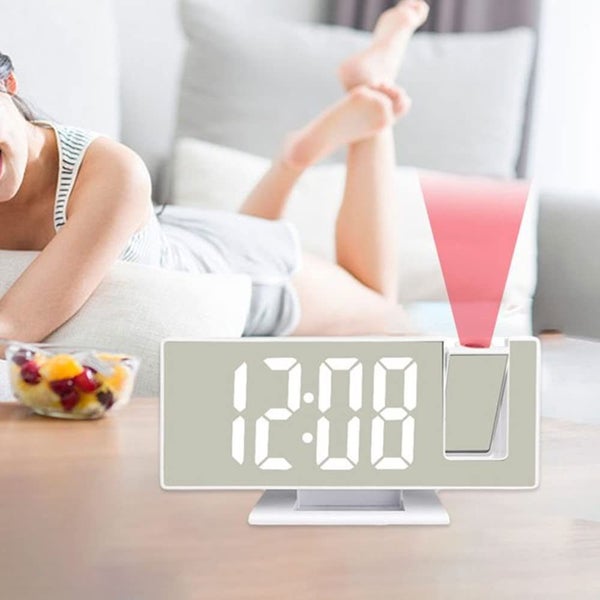 Mirror Projection Alarm Clock Bedroom Ceiling Projection Digital Clock Carousel 2
