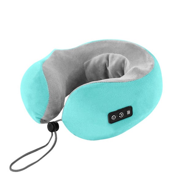 U-shape Electric Shiatsu Neck Pillow Massager Wireless Portable Massage Pillow Carousel 1