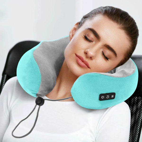 U-shape Electric Shiatsu Neck Pillow Massager Wireless Portable Massage Pillow Carousel 2
