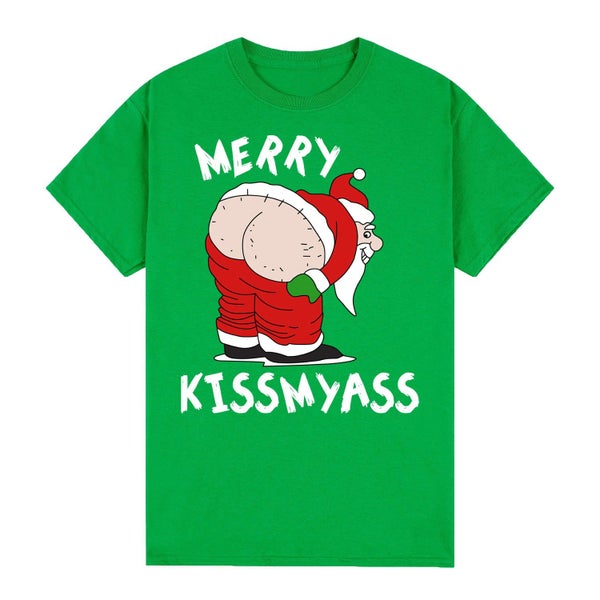 100% Cotton Christmas T Shirt Adult Unisex Tee Tops Funny Santa Party Custume M Carousel 1
