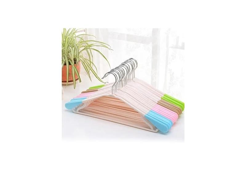Wet And Dry Dual-use Slip-resistant Plastic Hanger Clothes Rack Hangers Carousel 1