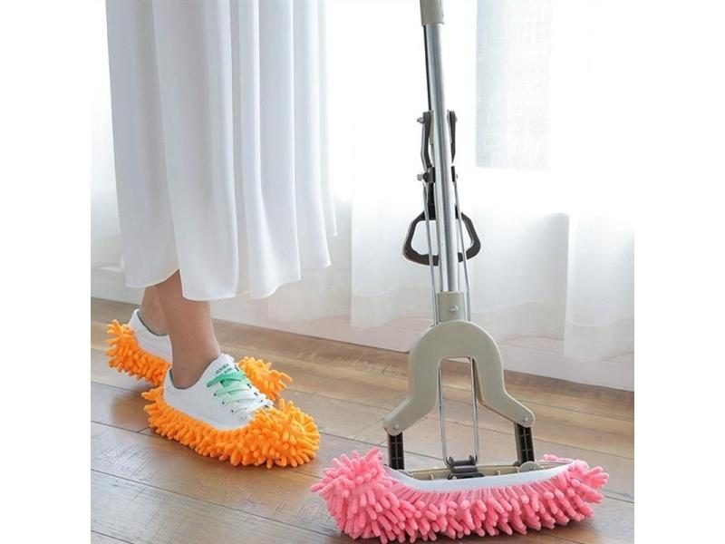 10PCS Chenille Dust Mop Slippers Mop Caps For Floor Cleaning Carousel 1