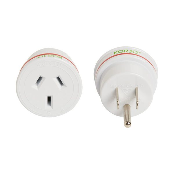 Korjo Aust To Usa Travel Adaptor For Australia 240V Plug Fit28 Carousel 1