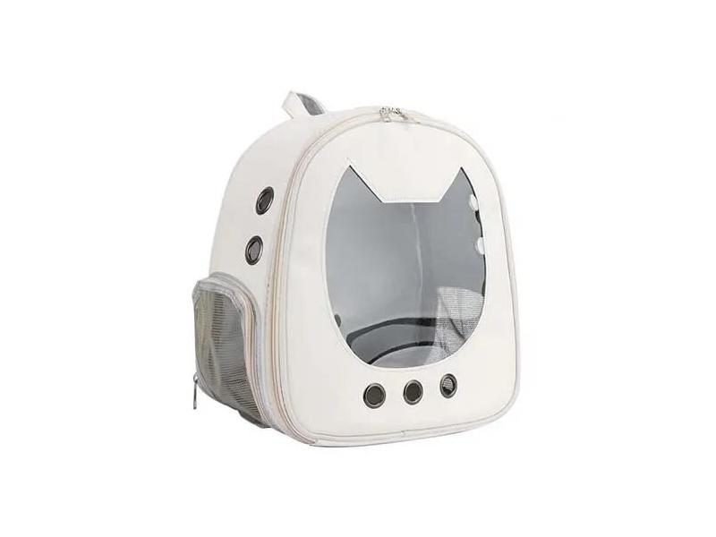 Cat Carrier Bag PU Portable Travel Outdoor Backpack For Cat Small Dogs Carousel 1