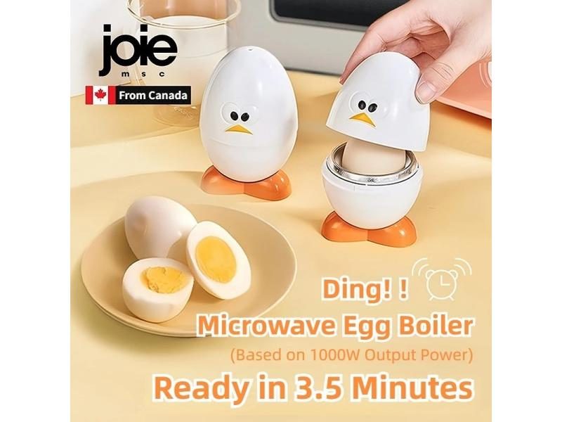 Joie Microwave Egg Boiler Eggy Microwave Egg Poachers Cooker Steamer Box For Carousel 1