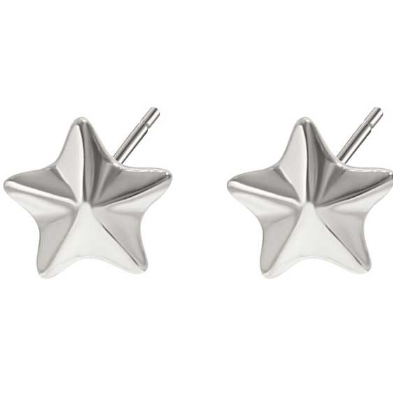 925 Sterling Silver star shaped stud earrings "Antares" Carousel 1