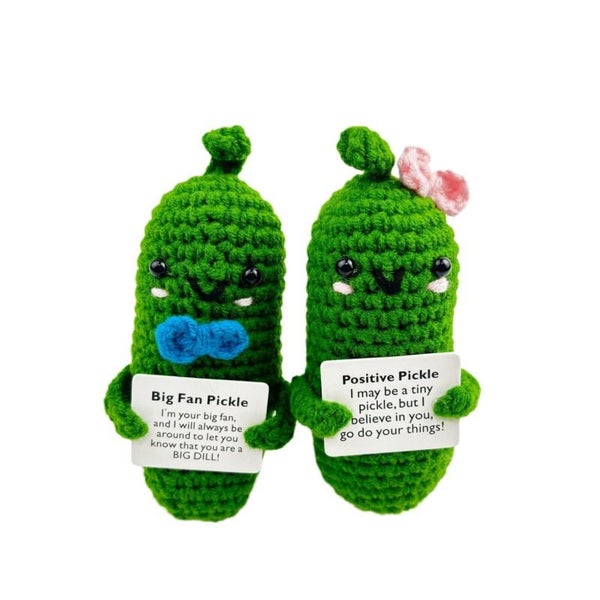 1-20PCS New Handmade Plush Cartoon Emotional Cucumber Doll Wacky Carousel 7