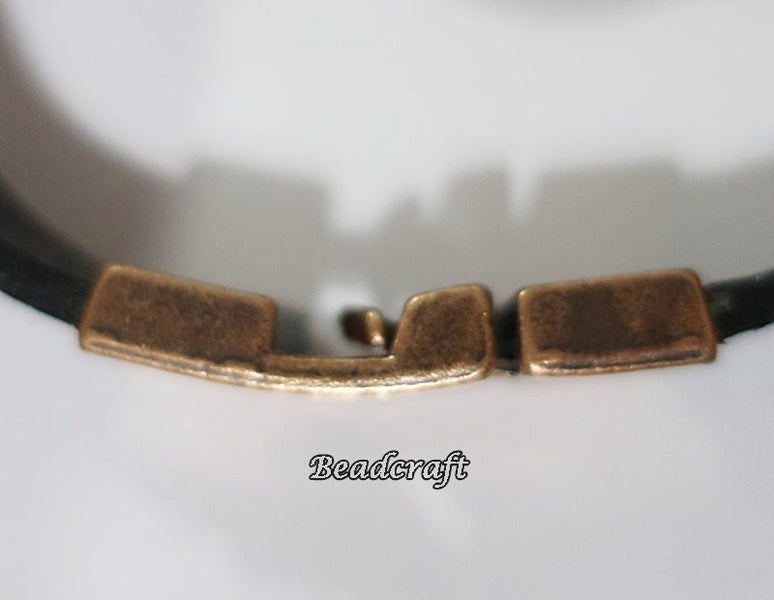 A COPPER 10mm LEATHER STRAP CLASP Carousel 3