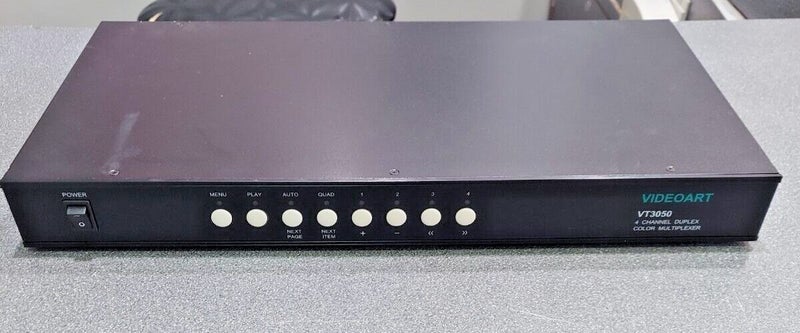 Videoart VT3050 Pro 4-Channel Duplex Color CCTV Video Multiplexer Carousel 1