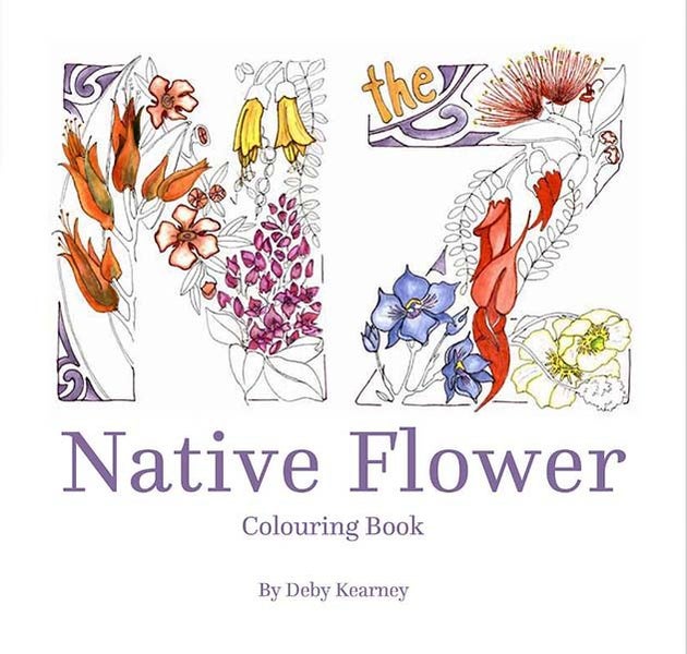 The New Zealand Native Flower Colouring Book Carousel 1