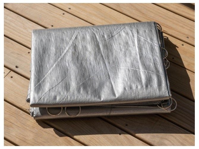 Heavy Duty Tarpaulin with Eyelets 205gsm Silver 3… Carousel 2