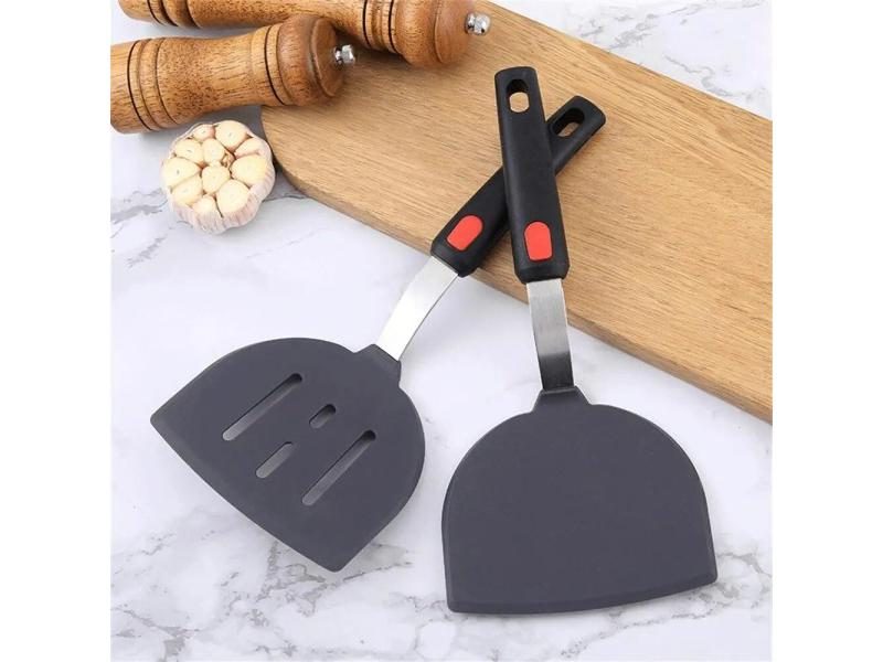1-10PCS Frying Spatula Non-Stick Slotted Turner Kitchenware Turner Spatula Carousel 2
