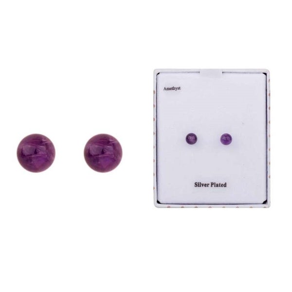 Equilibrium Amethyst Studs Carousel 1