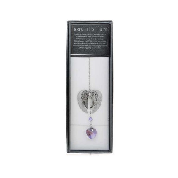 Equilibrium Purple Crystal Angel Wings Suncatcher Carousel 1