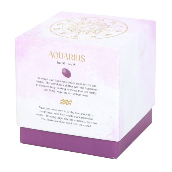Aquarius Bergamot & Mandarin Fragranced Gemstone Glass Candle Carousel 4