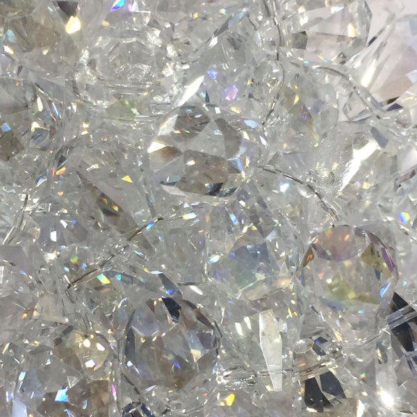 *JUST IN* Iridised faceted teardrops 18mm x 11mm628647293685781116