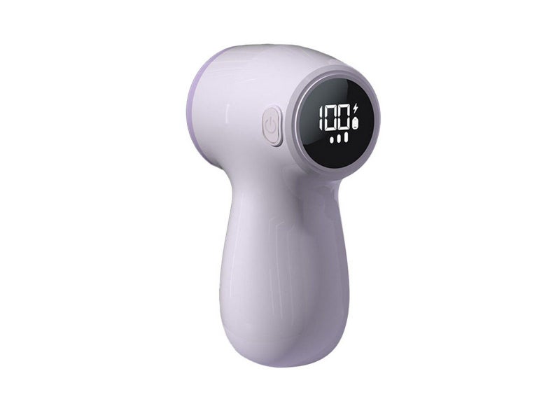 Rechargeable Lint Remover Fabric Shaver with Digital Display Purple Carousel 2