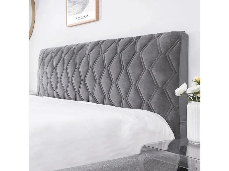 Super Soft Smooth Quilted Head Cover Thicken Velvet Bed Back Dust Protector Carousel 1