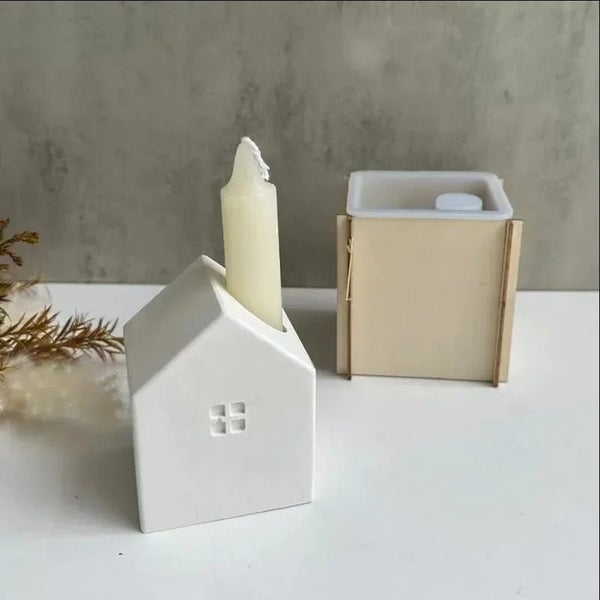 House Vase Silicone Mold Diy Succulents Concrete Flower Pot Mold Plaster Cement Carousel 2