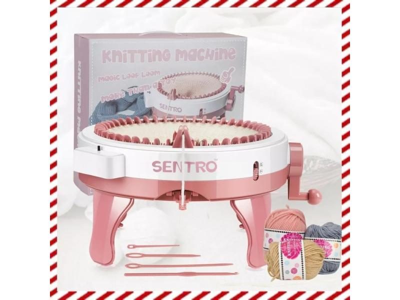 48 Needles Handmade Wool Knitting Machine Cylinder Wool Loom Hand-knitted Scarf Carousel 1