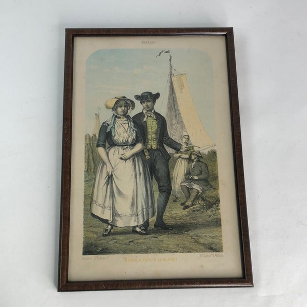 Dutch Traditional Costume Lithograph - 1875 (17131) Carousel 1