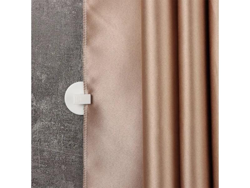 1 Pcs White Curtain Clips For Home Bathroom Shower Curtains Carousel 1