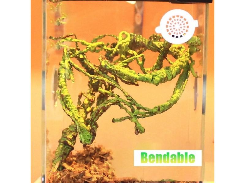 Reptile Landscaping Vine Fake Branches Rainforest Foam Rattan Terrarium Decor Carousel 2