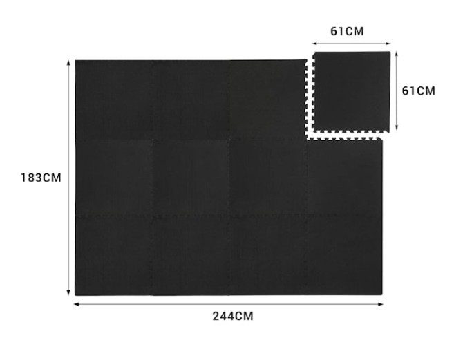 Interlocking Foam & Rubber Mat Floor Tiles 14mm -… Carousel 5