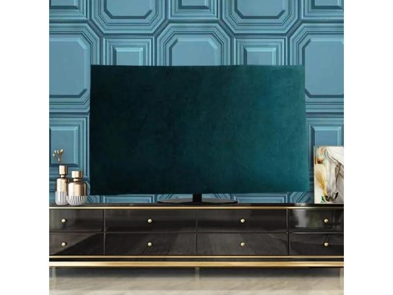 Velvet Fabric LCD TV Cover 43inches 55 Inches 65 Inches Hanging TV Cover Dust Carousel 2