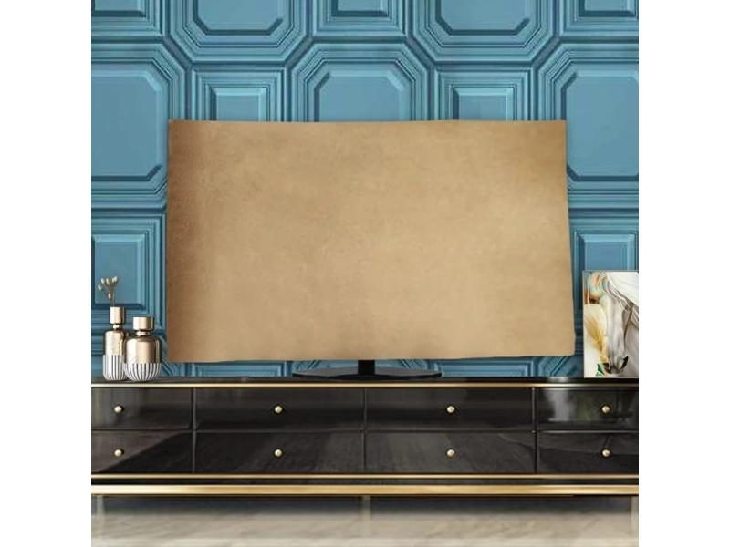 Velvet Fabric LCD TV Cover 43inches 55 Inches 65 Inches Hanging TV Cover Dust Carousel 1
