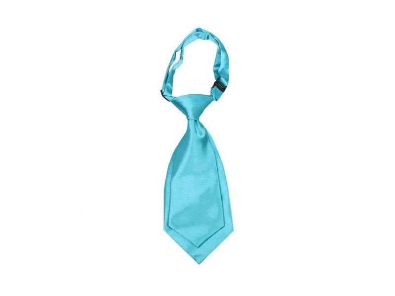 Boys Tie Solid Fashion Cravat Small Size Necktie For Women Carousel 1