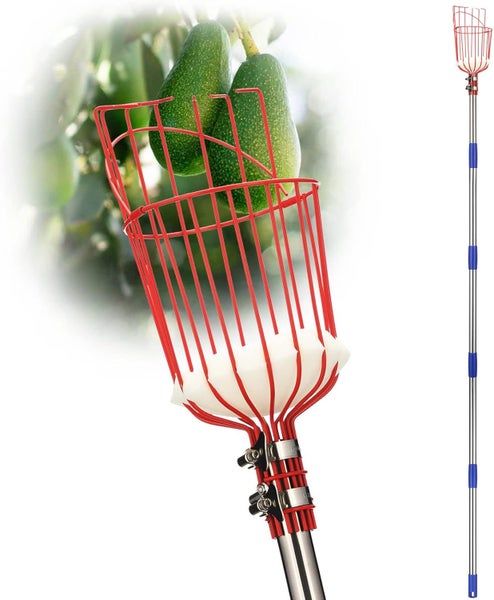 Fruit Picker Pole with Basket Telescoping Carousel 1