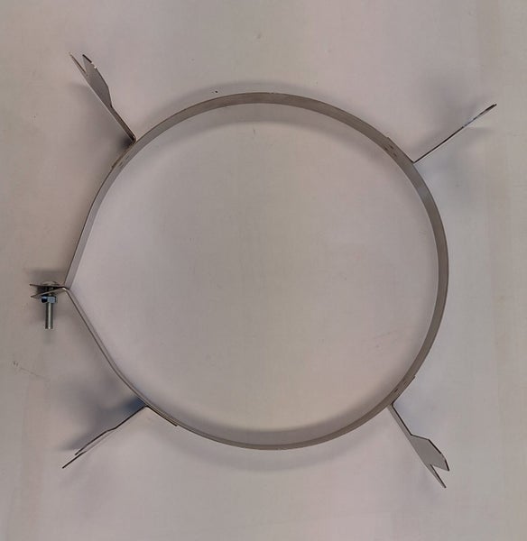 250mm Stainless Steel Top Spacer Bracket for Wood Fire Flue System Carousel 1