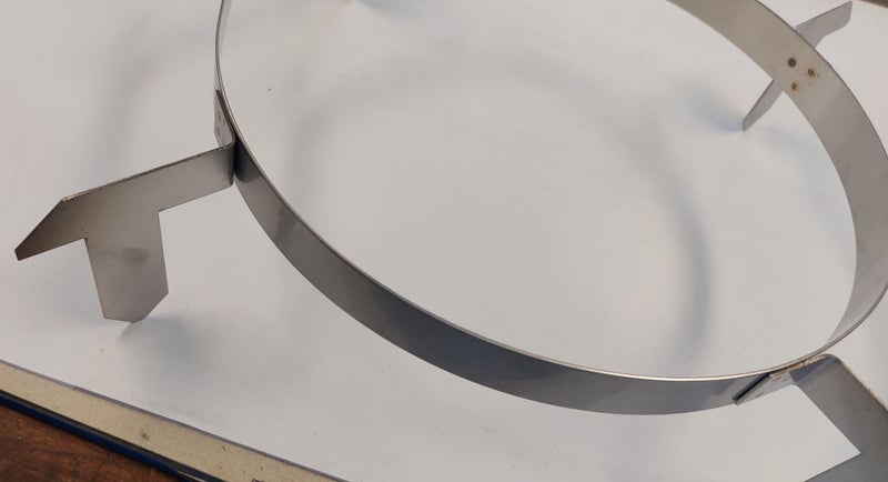250mm Stainless Steel Top Spacer Bracket for Wood Fire Flue System Carousel 3