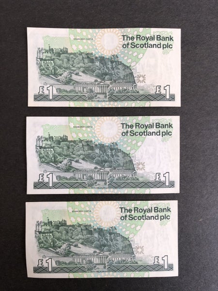 Scotland One Pound x 3 Carousel 1